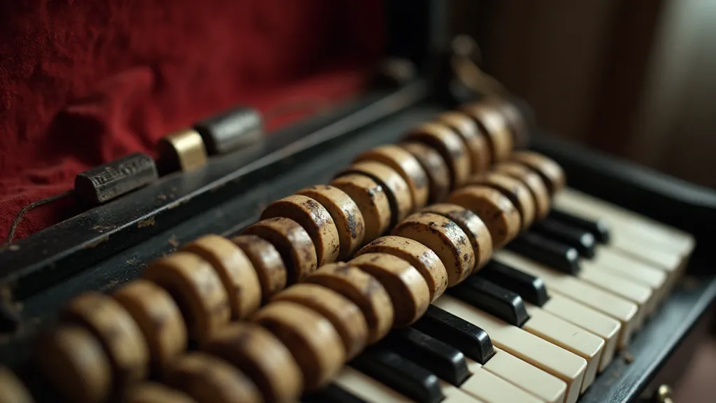 Antique accordion keys