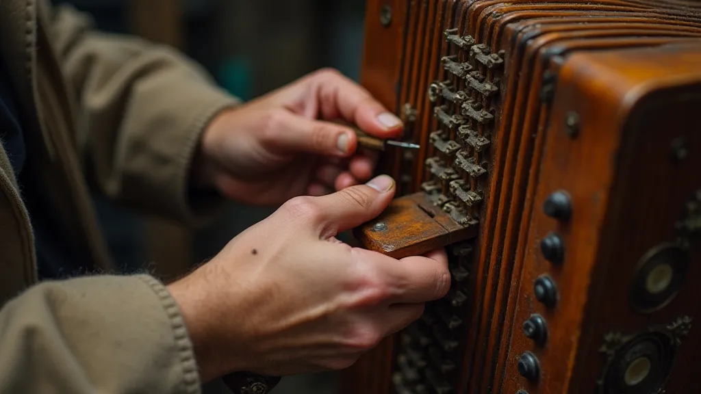 Accordion repair craftsman