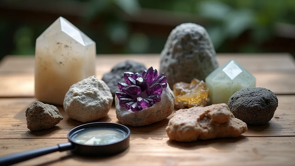 Collection of diverse rocks and minerals