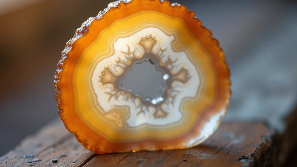 Polished agate detail