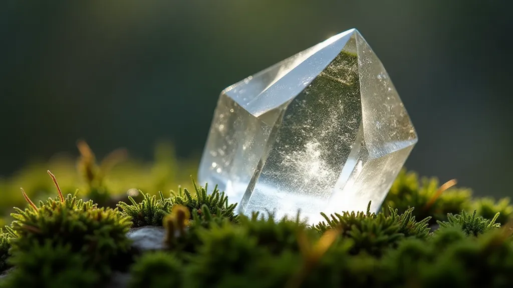 Clear quartz crystal