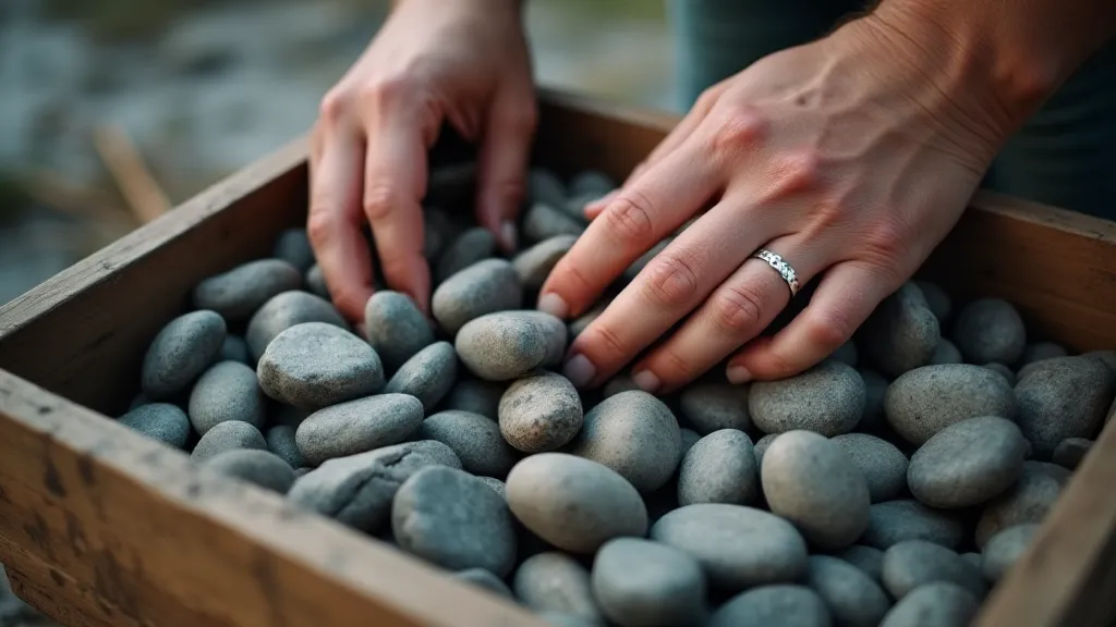 Sorting river stones