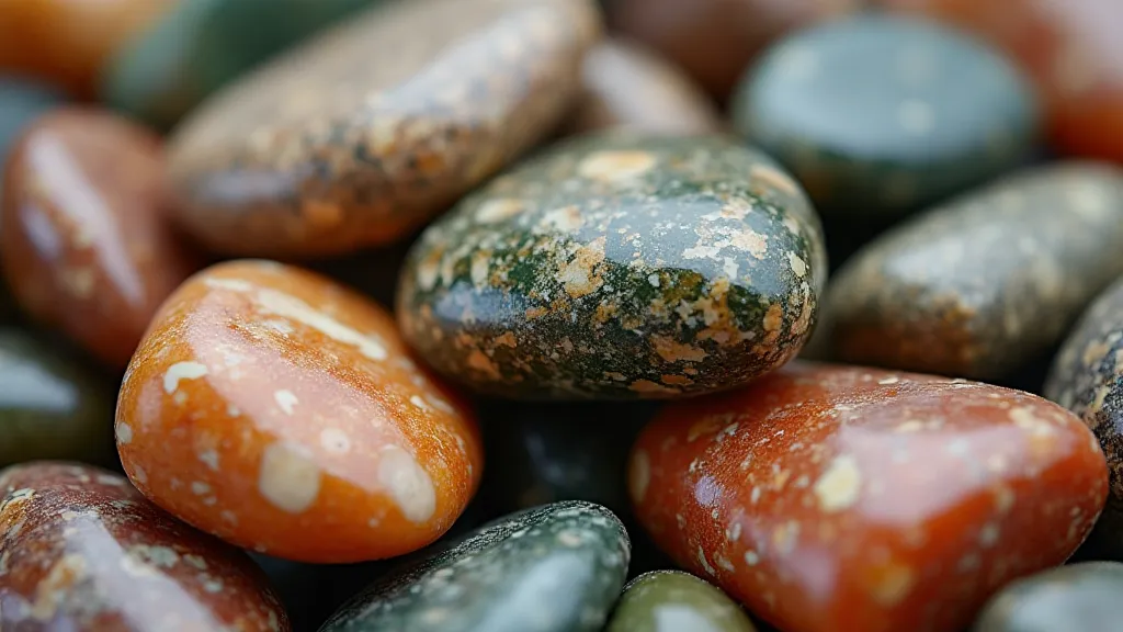 Pile of tumbled rocks